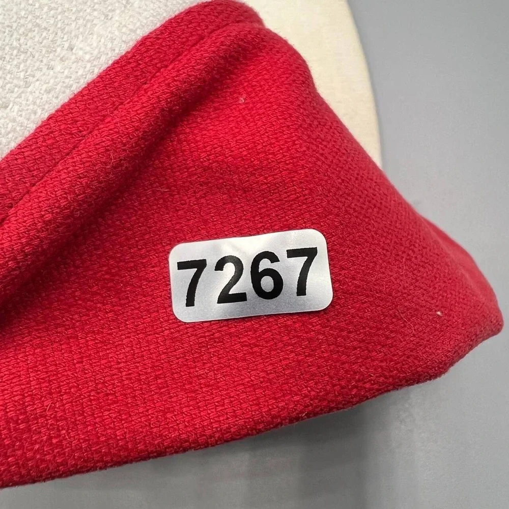 Air Jordan Hat Men 7 1/2 White Red Jumpman Flexfit‎ Fitted Cap